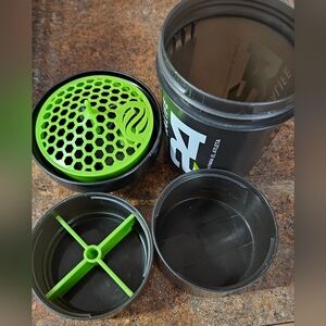 Black and Green HbF Shaker Bottle